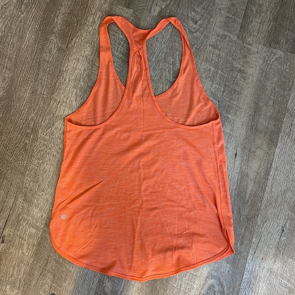 BNWOT Lululemon bright orange tank top - Picture 3 of 5